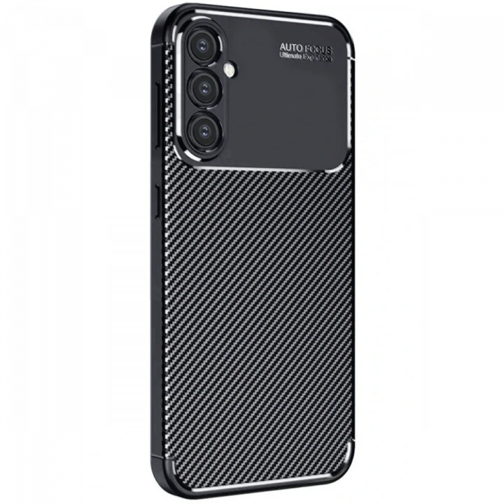 BFS  Samsung Galaxy S25 Plus Kılıf Auto Focus Karbon Kapak - Siyah