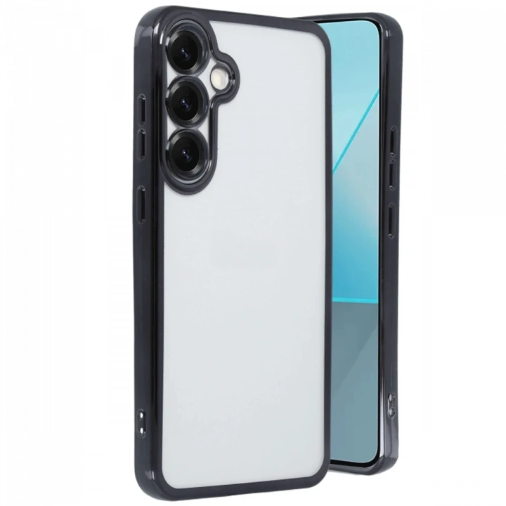 BFS  Samsung Galaxy S25 Plus Kılıf  Lensli Silikon - Siyah