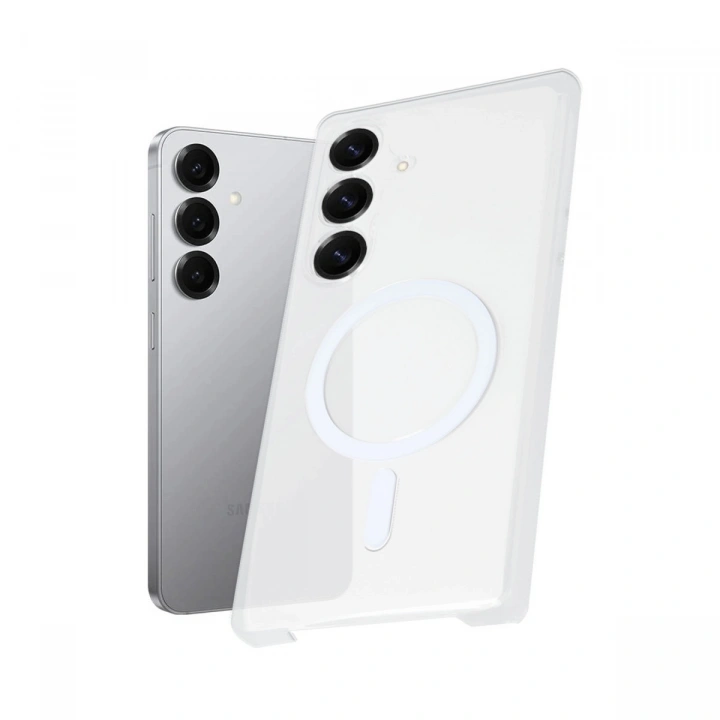 BFS  Samsung Galaxy S25 Plus Kılıf PC Zara Magsafe Şeffaf Kılıf - Şeffaf