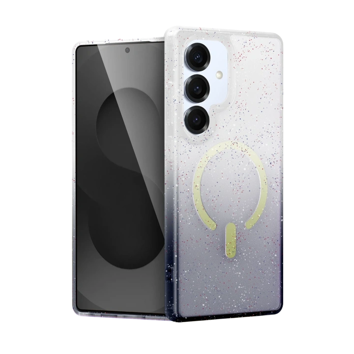 BFS  Samsung Galaxy S25 Pummel Shiny Magsafe Kapak - Siyah