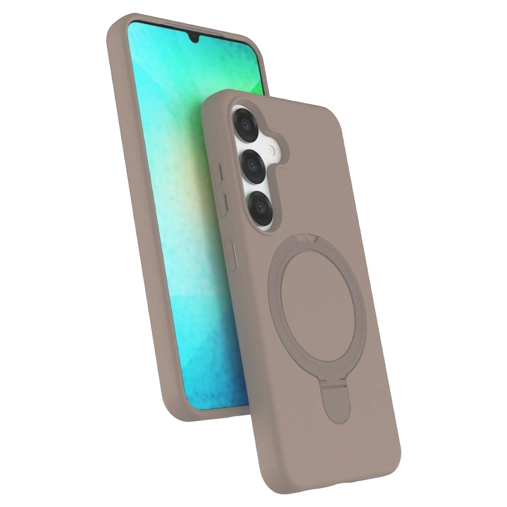BFS  Samsung Galaxy S25 Regal Magsafe Standlı Kapak - Çöl Titanyum