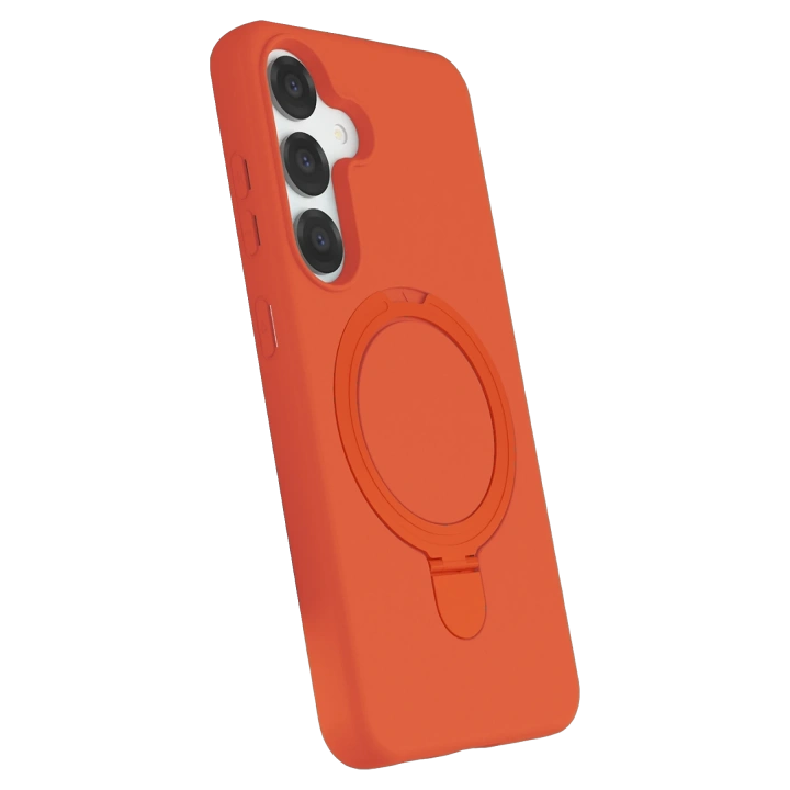 BFS  Samsung Galaxy S25 Regal Magsafe Standlı Kapak - Turuncu