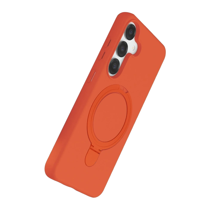 BFS  Samsung Galaxy S25 Regal Magsafe Standlı Kapak - Turuncu