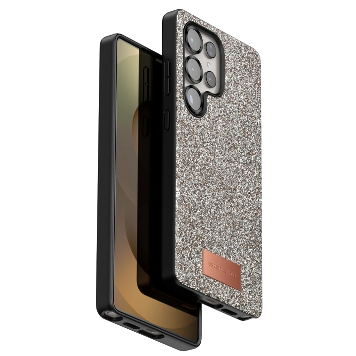 BFS  Samsung Galaxy S25 Ultra Bright Simli Kapak - Gold