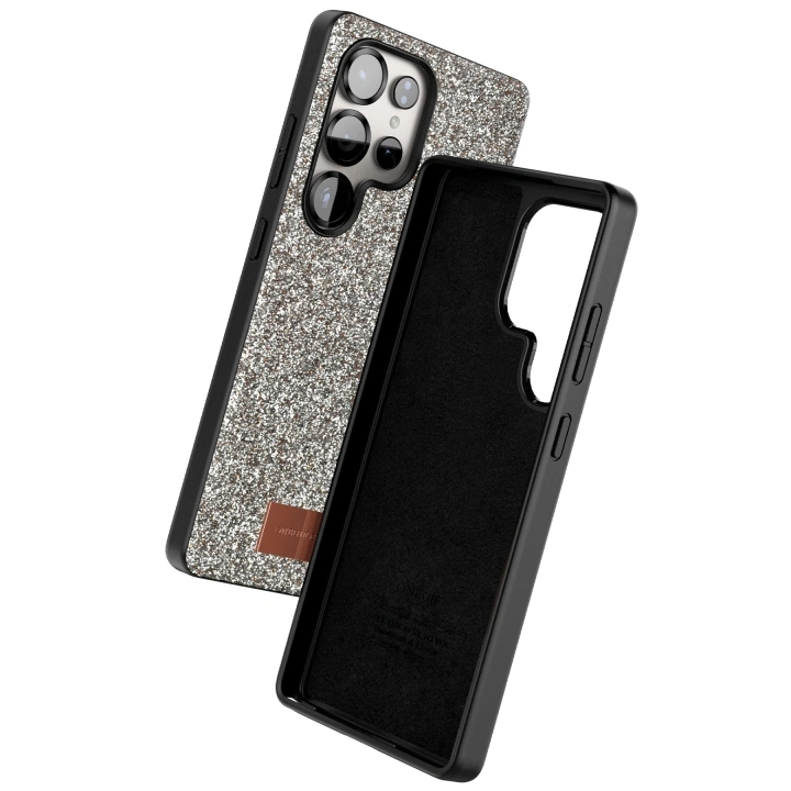 BFS  Samsung Galaxy S25 Ultra Bright Simli Kapak - Gold