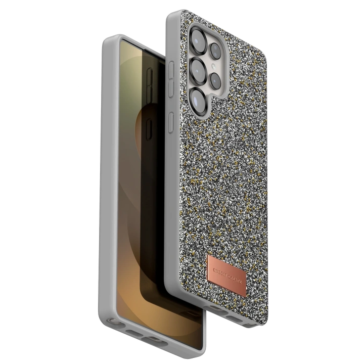 BFS  Samsung Galaxy S25 Ultra Bright Simli Kapak - Gümüş