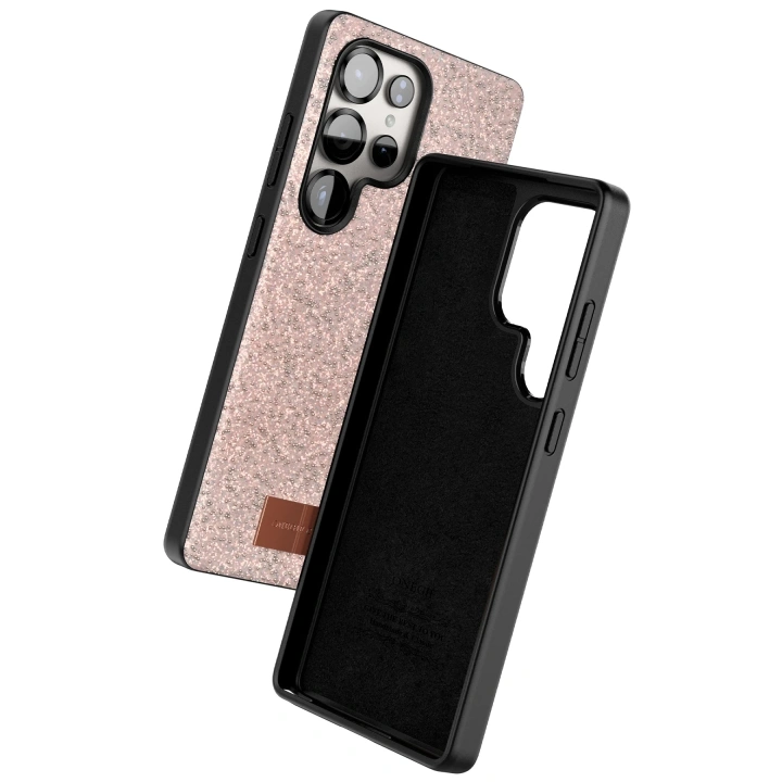 BFS  Samsung Galaxy S25 Ultra Bright Simli Kapak - Pembe