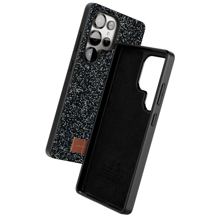 BFS  Samsung Galaxy S25 Ultra Bright Simli Kapak - Siyah