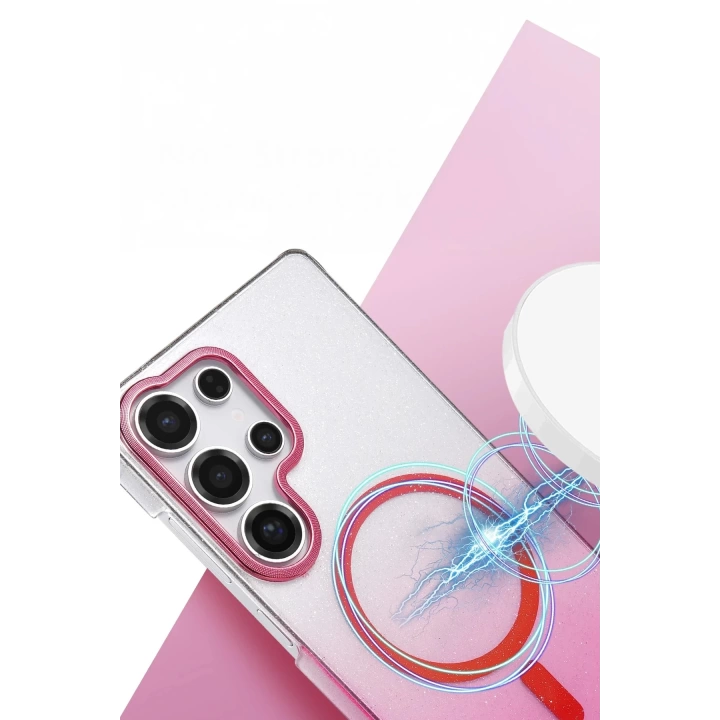 BFS Samsung Galaxy S25 Ultra Glossy Magsafe Kapak - Çöl Titanyum
