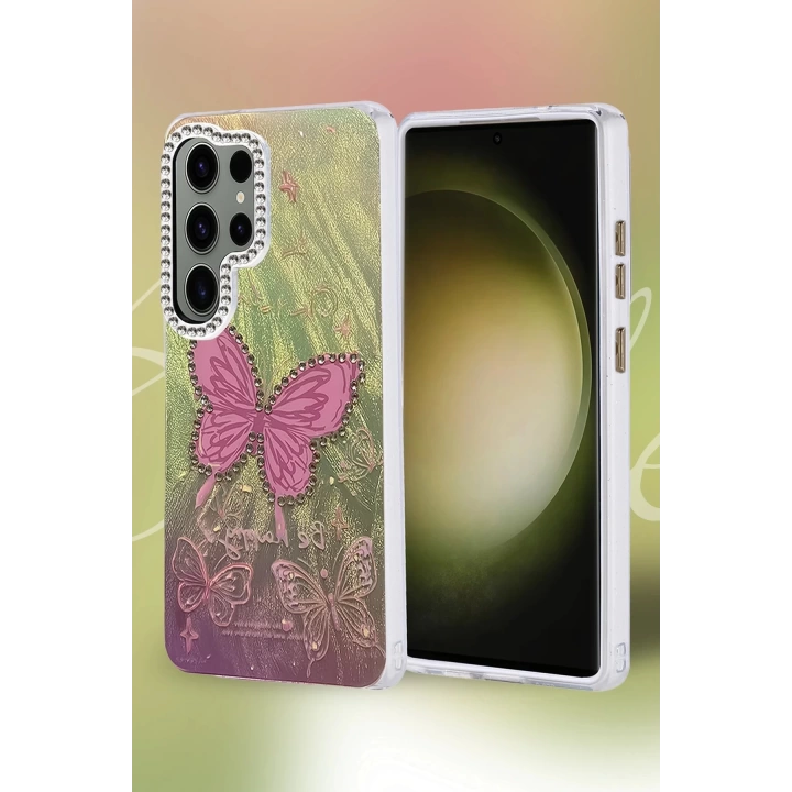 BFS Samsung Galaxy S25 Ultra Kılıf Blade Aynalı Desenli Kapak - Desen 8