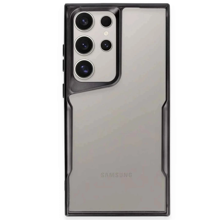 BFS  Samsung Galaxy S25 Ultra Kılıf Boyi Silikon Kapak - Siyah