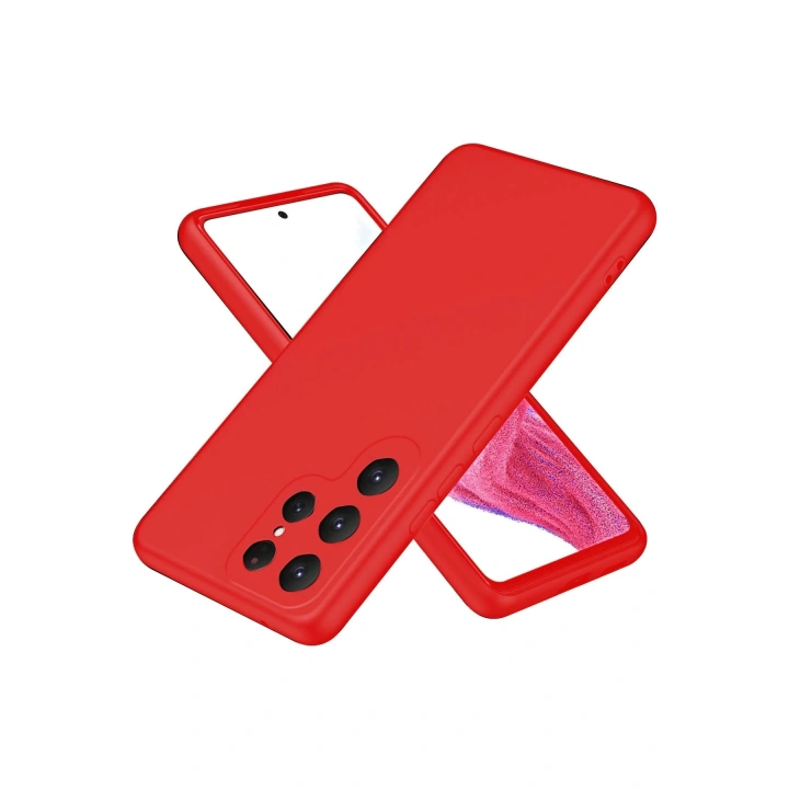 BFS  Samsung Galaxy S25 Ultra Kılıf First Silikon - Kırmızı
