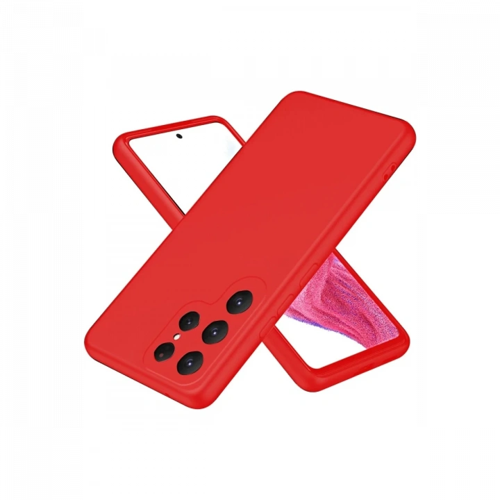 BFS  Samsung Galaxy S25 Ultra Kılıf First Silikon - Kırmızı
