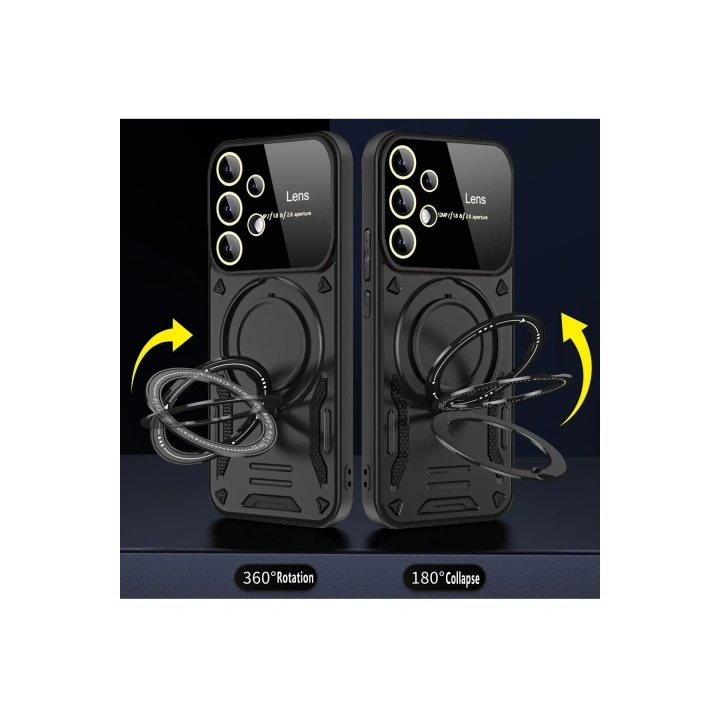 BFS  Samsung Galaxy S25 Ultra Kılıf Joy Lens Standlı Kapak - Mor