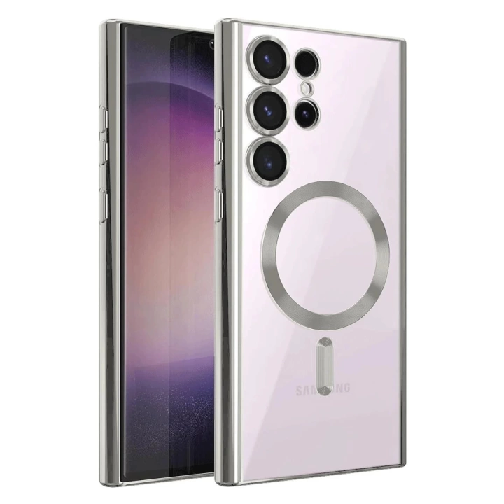 BFS  Samsung Galaxy S25 Ultra Kılıf Kross Magneticsafe Kapak - Gümüş