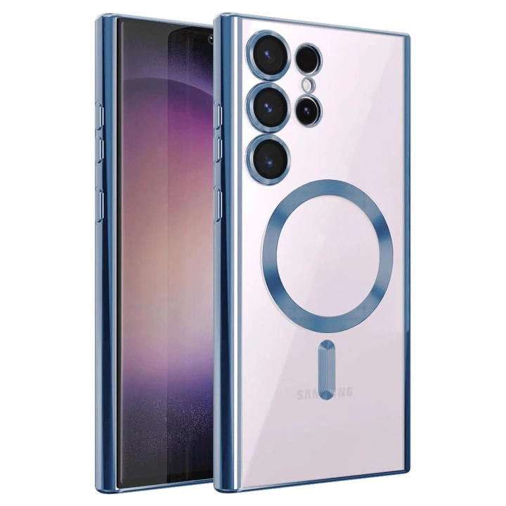 BFS  Samsung Galaxy S25 Ultra Kılıf Kross Magneticsafe Kapak - Sierra Blue