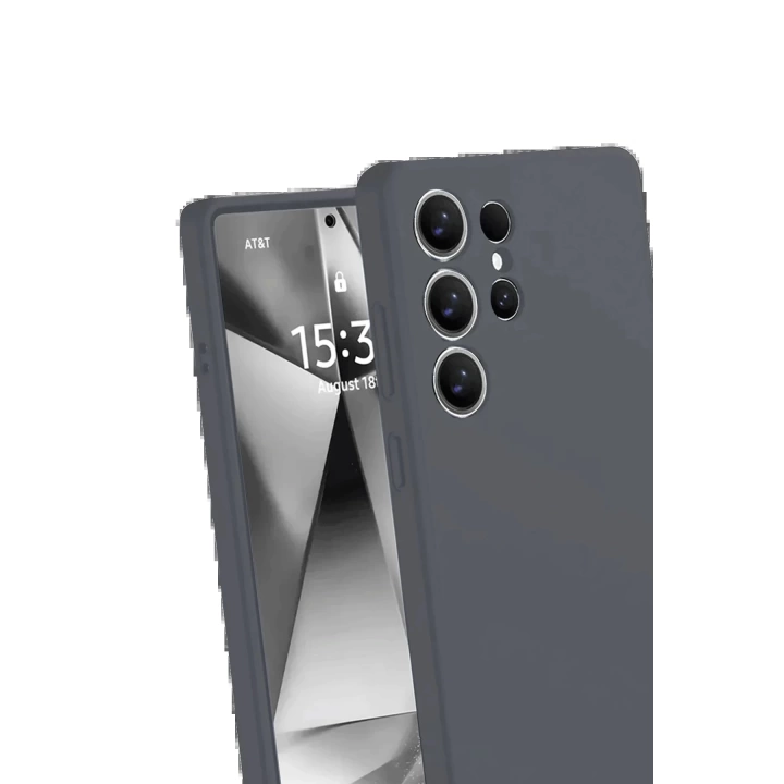 BFS Samsung Galaxy S25 Ultra Kılıf Nano içi Kadife Silikon - Gri