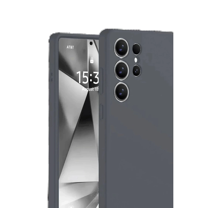 BFS Samsung Galaxy S25 Ultra Kılıf Nano içi Kadife Silikon - Gri