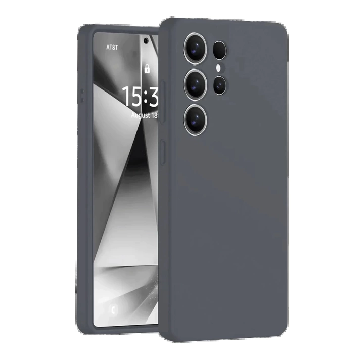 BFS Samsung Galaxy S25 Ultra Kılıf Nano içi Kadife Silikon - Gri
