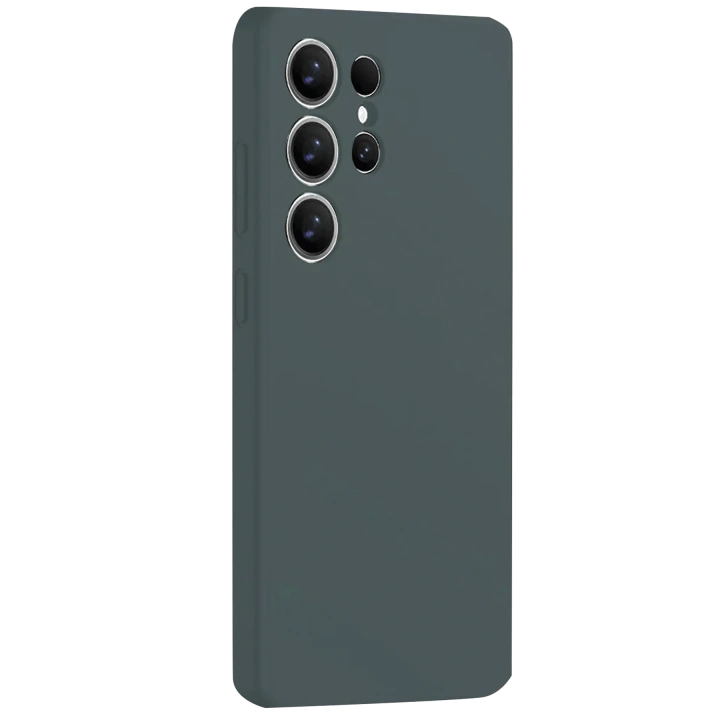 BFS  Samsung Galaxy S25 Ultra Kılıf Nano içi Kadife Silikon - Koyu Yeşil