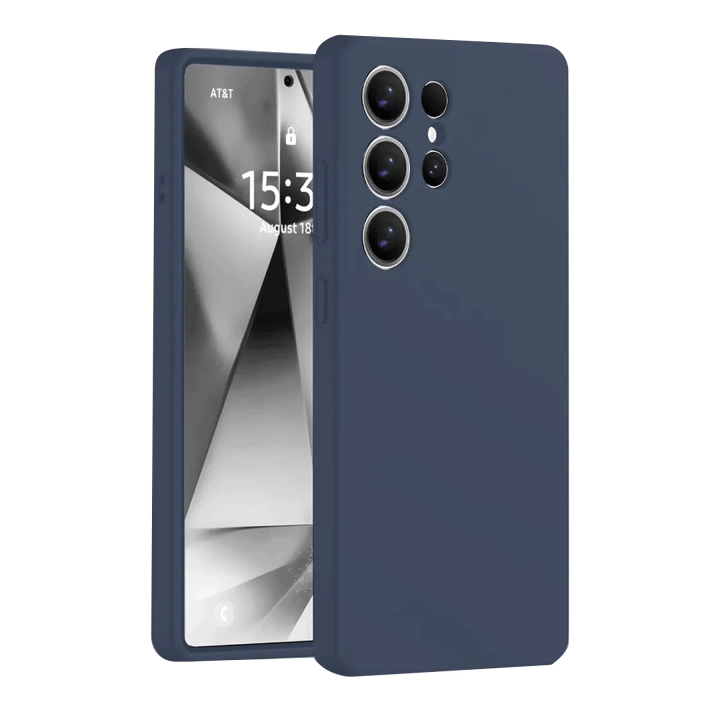 BFS  Samsung Galaxy S25 Ultra Kılıf Nano içi Kadife Silikon - Lacivert