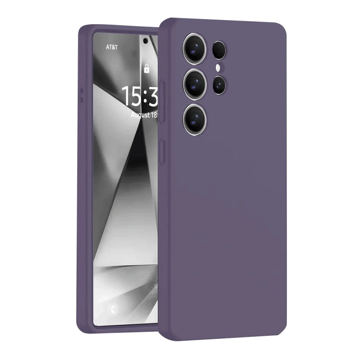 BFS  Samsung Galaxy S25 Ultra Kılıf Nano içi Kadife Silikon - Mor