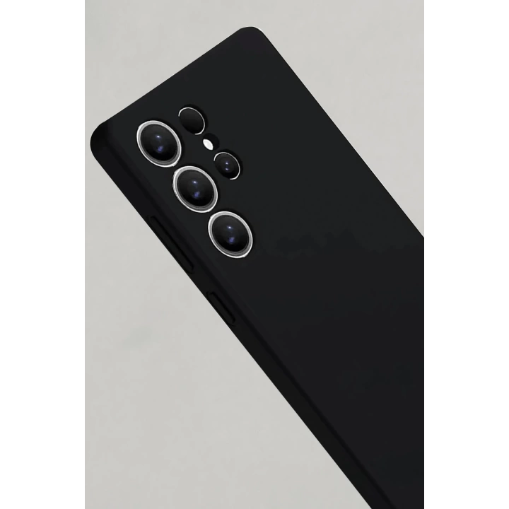 BFS  Samsung Galaxy S25 Ultra Kılıf Nano içi Kadife Silikon - Siyah