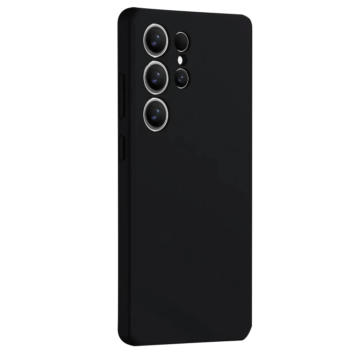 BFS  Samsung Galaxy S25 Ultra Kılıf Nano içi Kadife Silikon - Siyah