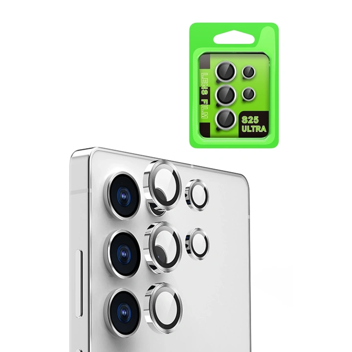 BFS  Samsung Galaxy S25 Ultra Raze Metal Kamera Lens - Gümüş