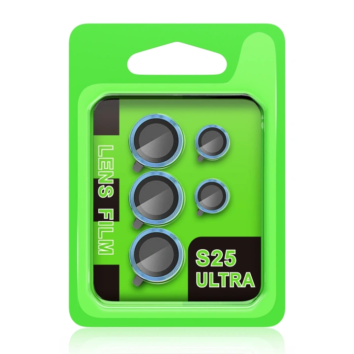 BFS  Samsung Galaxy S25 Ultra Raze Metal Kamera Lens - Mavi