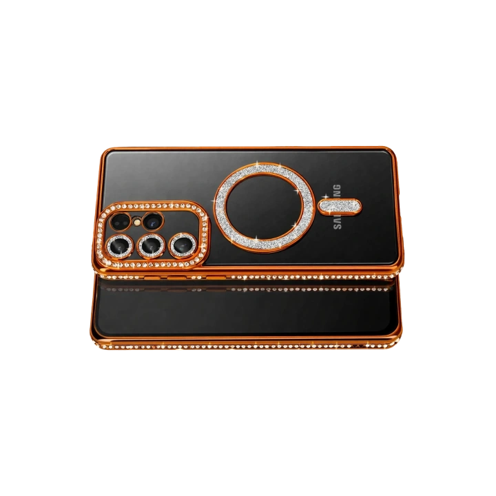 BFS  Samsung Galaxy S26 Ultra Joke Simli Magneticsafe Kılıf - Turuncu