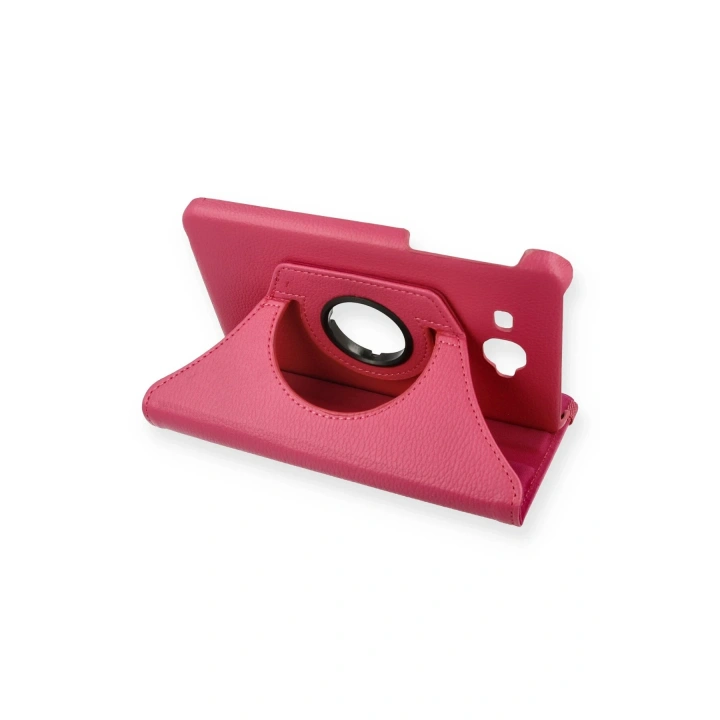 BFS  Samsung Galaxy T280 Tab A 7 Kılıf 360 Tablet Deri Kılıf - Pembe