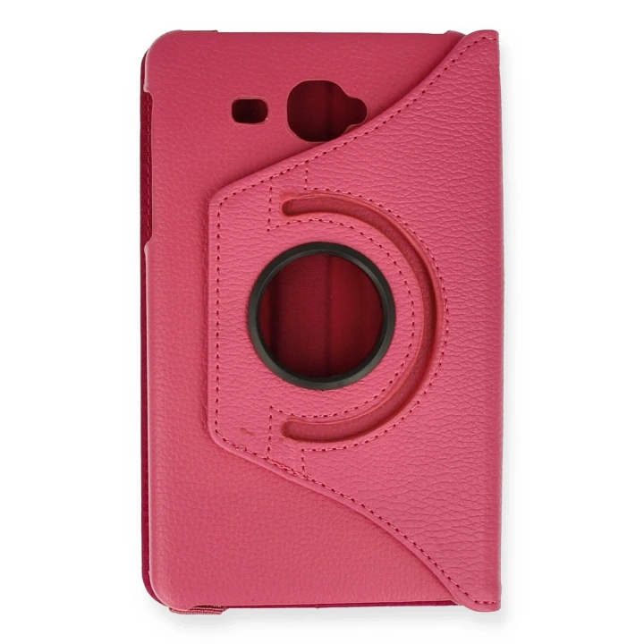 BFS  Samsung Galaxy T280 Tab A 7 Kılıf 360 Tablet Deri Kılıf - Pembe