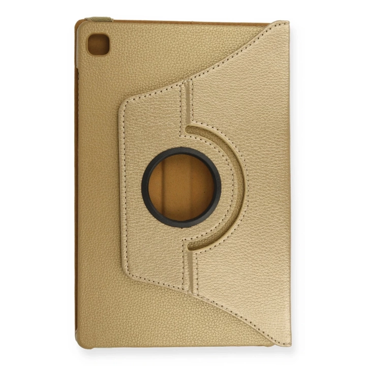 BFS  Samsung Galaxy T500 Tab A7 10.4 Kılıf 360 Tablet Deri Kılıf - Gold