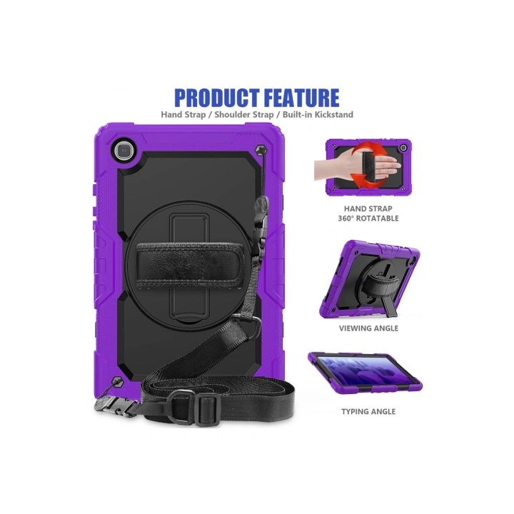 BFS  Samsung Galaxy T500 Tab A7 10.4 Kılıf Pars Tablet Kapak - Mor