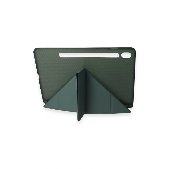 BFS  Samsung Galaxy T870 Tab S7 11 Kılıf Kalemlikli Mars Tablet Kılıfı - Koyu Yeşil