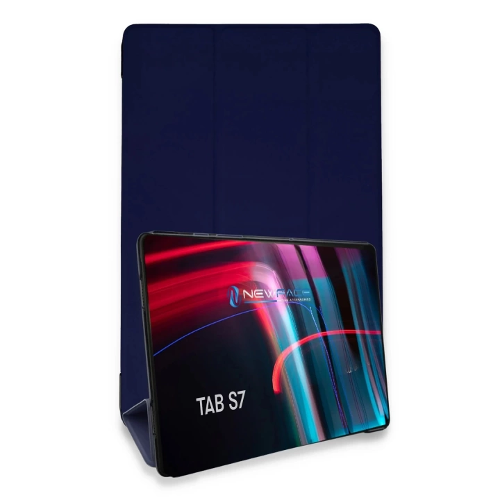 BFS  Samsung Galaxy T870 Tab S7 11 Kılıf Tablet Smart Kılıf - Lacivert