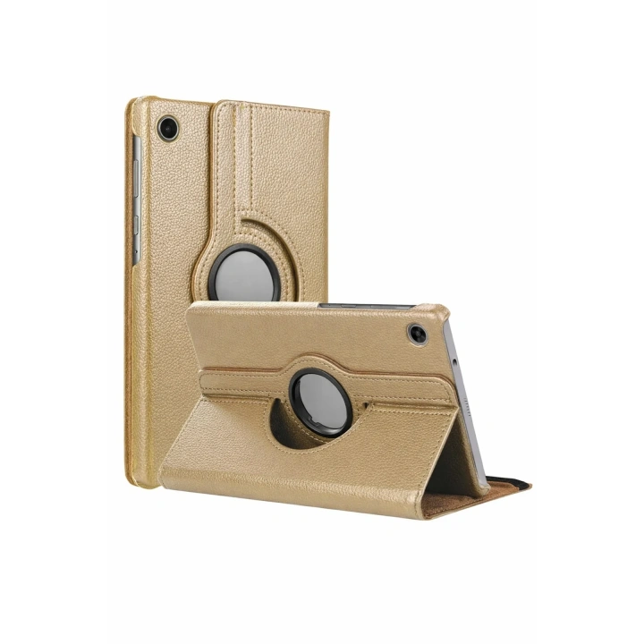 BFS  Samsung Galaxy Tab A11 360 Tablet Deri Kılıf - Gold