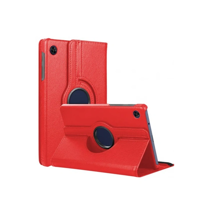 BFS  Samsung Galaxy Tab A11 360 Tablet Deri Kılıf - Kırmızı