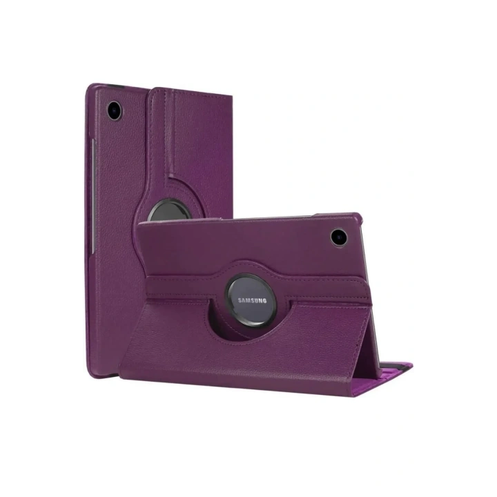 BFS  Samsung Galaxy Tab A11 360 Tablet Deri Kılıf - Mürdüm