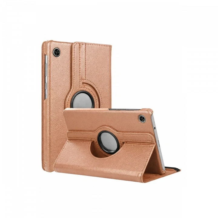 BFS  Samsung Galaxy Tab A11 360 Tablet Deri Kılıf - Rose Gold