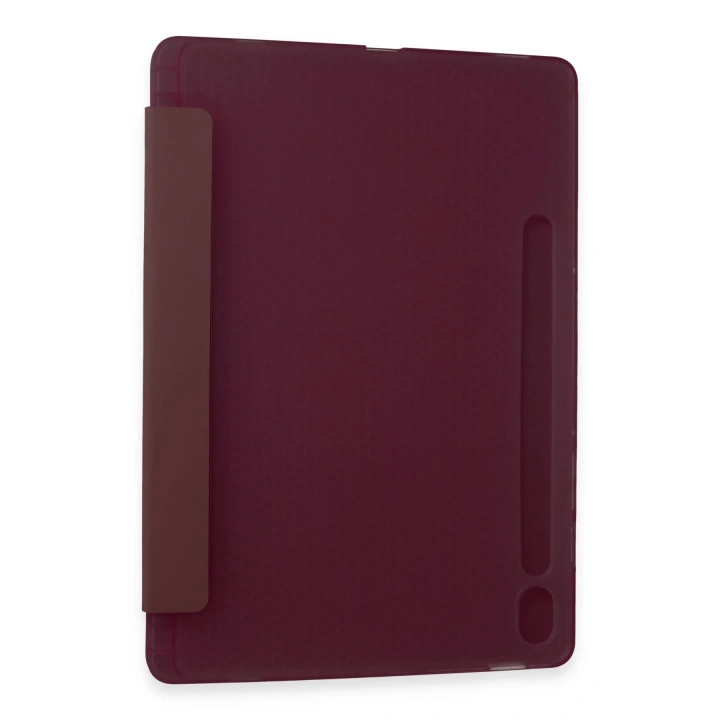 BFS  Samsung Galaxy Tab A9 Kılıf Kalemlikli Mars Tablet Kılıfı - Mürdüm