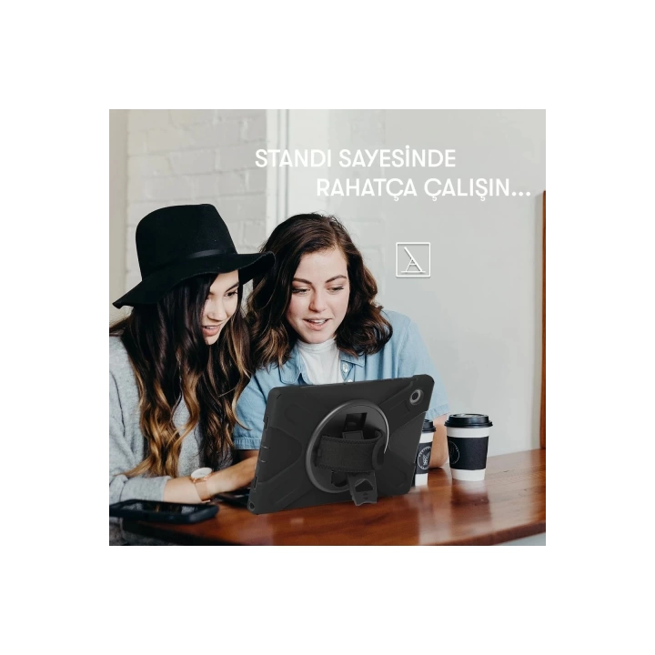 BFS  Samsung Galaxy Tab A9 Plus Kılıf Amazing Tablet Kapak - Siyah