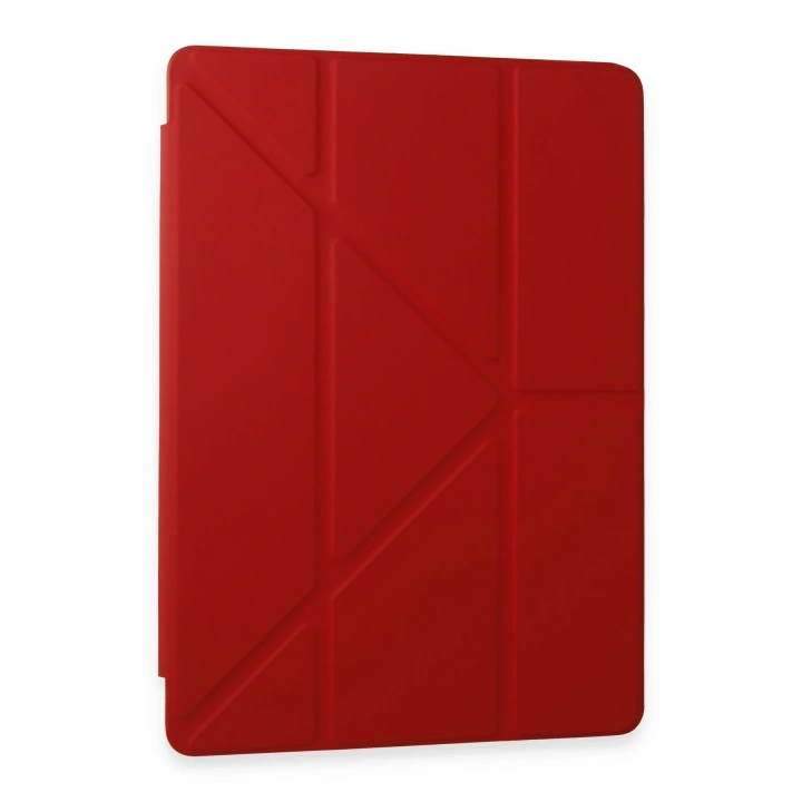 BFS  Samsung Galaxy Tab A9 Plus Kılıf Kalemlikli Mars Tablet Kılıfı - Kırmızı