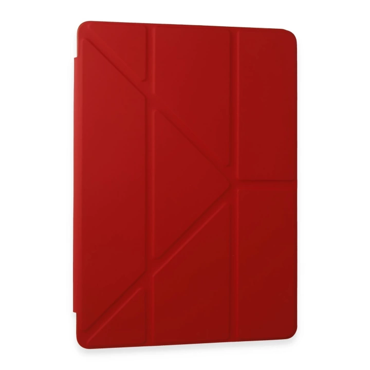 BFS  Samsung Galaxy Tab A9 Plus Kılıf Kalemlikli Mars Tablet Kılıfı - Kırmızı