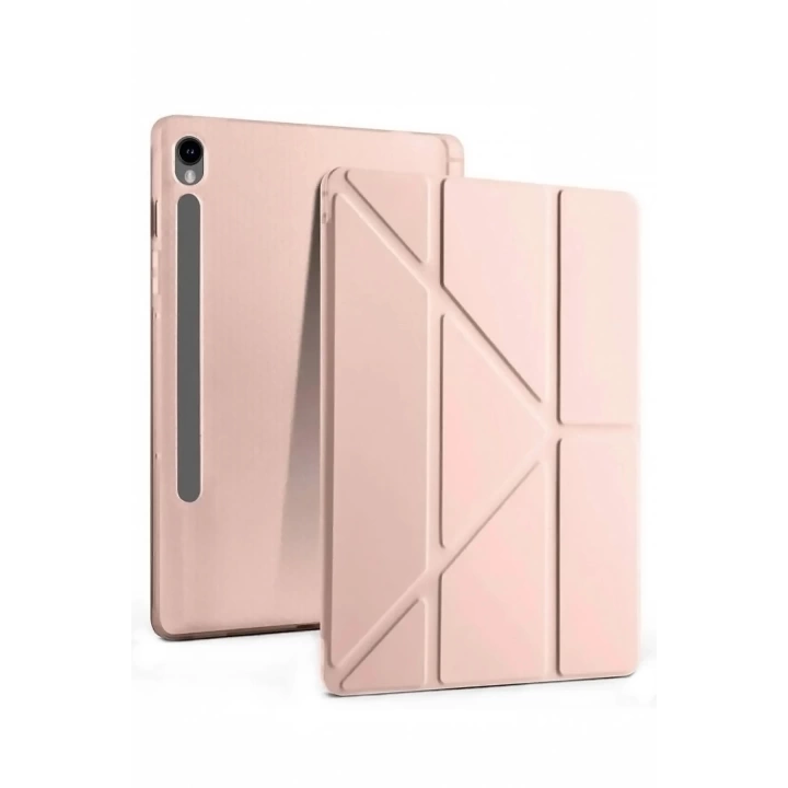 BFS Samsung Galaxy Tab S10 FE Plus 13.1 Kalemlikli Mars Tablet Kılıfı - Rose Gold