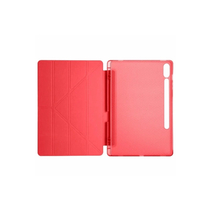 BFS  Samsung Galaxy X510 Tab S9 FE 11 Kılıf Kalemlikli Mars Tablet Kılıfı - Kırmızı