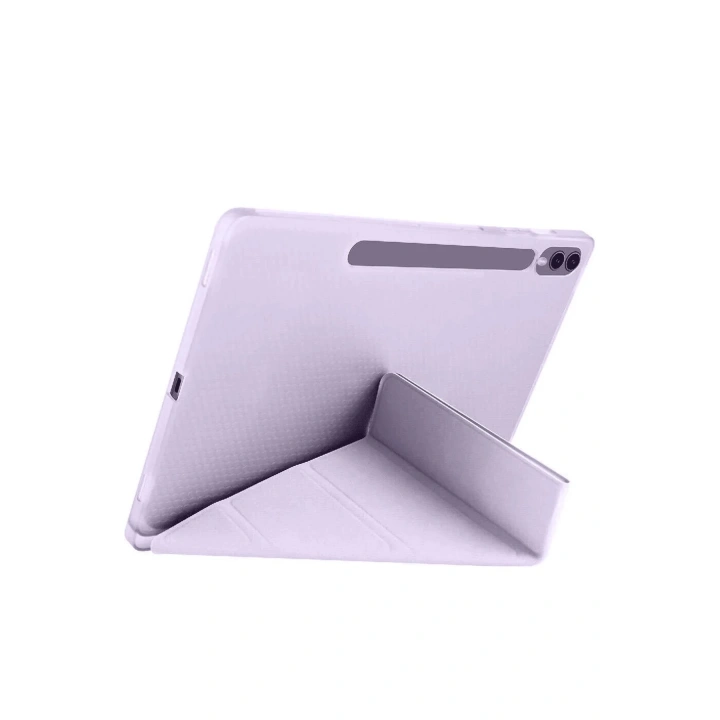 BFS  Samsung Galaxy X610 Tab S9 FE Plus 12.4 Kılıf Kalemlikli Mars Tablet Kılıfı - Açık Mor