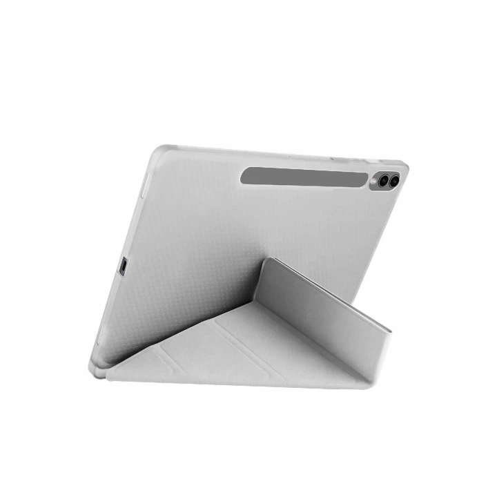 BFS  Samsung Galaxy X610 Tab S9 FE Plus 12.4 Kılıf Kalemlikli Mars Tablet Kılıfı - Gri
