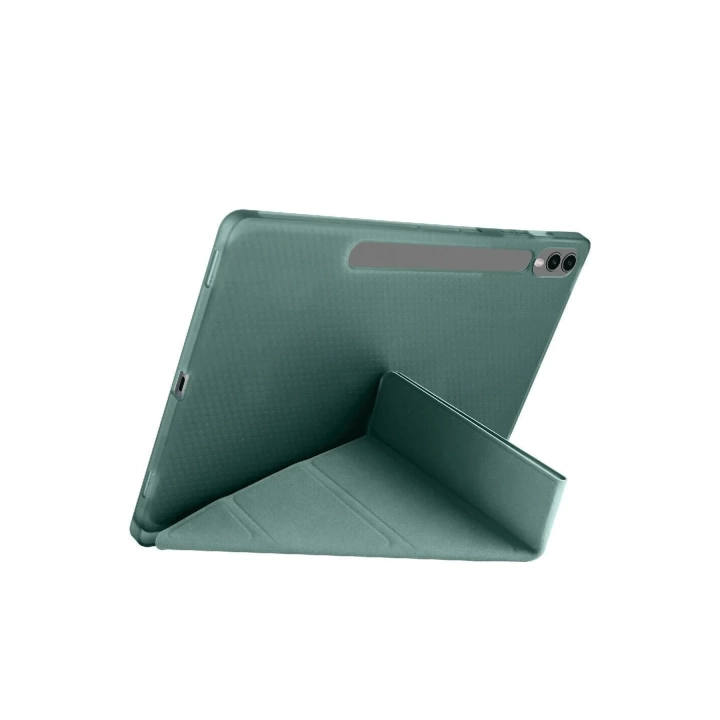 BFS  Samsung Galaxy X610 Tab S9 FE Plus 12.4 Kılıf Kalemlikli Mars Tablet Kılıfı - Koyu Yeşil